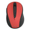 Hama MC-400 V2 Compact Wireless Optical Mouse, 6 Buttons, 800-1600 DPI, Black/Red