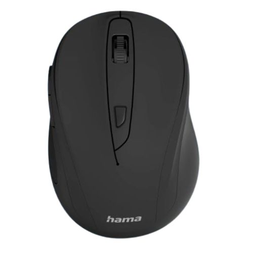 Hama MC-400 V2 Compact Wireless Optical Mouse, 6 Buttons, 800-1600 DPI, Black