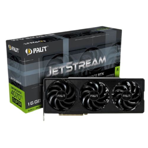 Palit RTX4070 Ti SUPER JetStream, 16GB DDR6X, HDMI, 3 DP, 2610MHz Clock