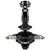 Genius MaxFire F27 USB flight joystick with 4 axes, 12 buttons, non-slip grip, compatible with PC flight simulators.