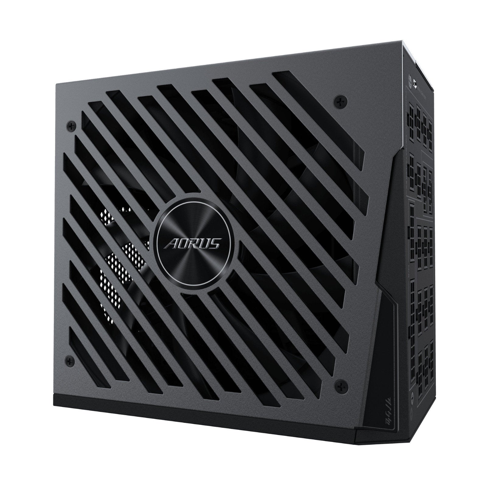 GIGABYTE AORUS P1600W AI TOP 1600W fully modular power supply with digital LCD display and RGB lighting