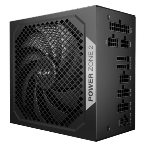 be quiet! Power Zone 2 750W PSU - 80 PLUS Platinum, Semi-Passive Cooling, Pure Wings 3 Fan, PCIe 5.1/ATX 3.1 Compatibility, 10-Year Warranty