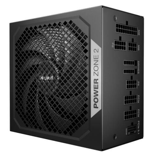 be quiet! Power Zone 2 850W PSU - 80 PLUS Platinum, Semi-Passive Cooling, Pure Wings 3 Fan, PCIe 5.1/ATX 3.1 Compatibility, 10-Year Warranty