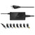 Hama Slim & Light 65W EU Travel Notebook PSU, 19V, 8 Adapters, Hook & Cable Tie, *Euro Plug*