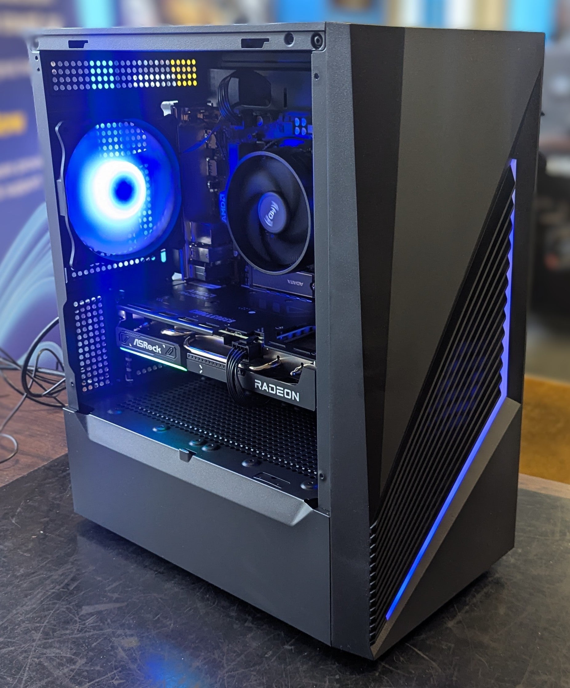 NEP GENESIS R5 Gaming PC - Ryzen 5 8400F, RX 9060 XT 8GB, 16GB DDR5, 1TB SSD, Wi-Fi, Win 11 Home - Black