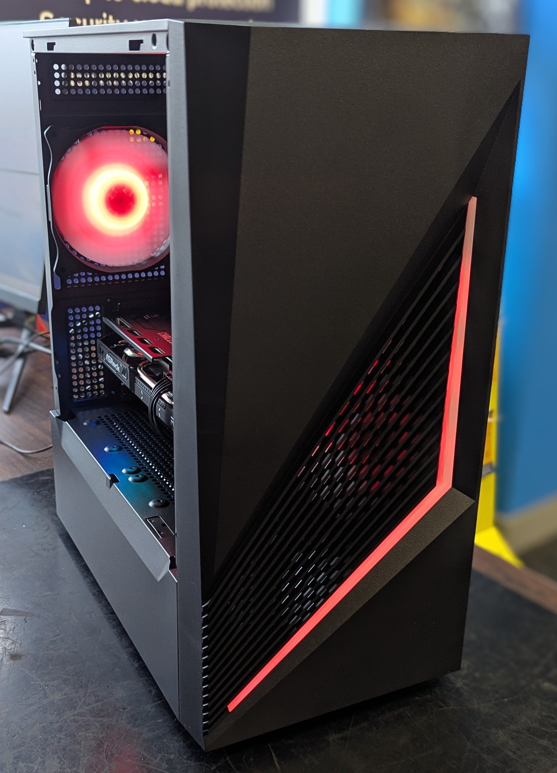 NEP GENESIS R5 Gaming PC - Ryzen 5 8400F, RX 9060 XT 8GB, 16GB DDR5, 1TB SSD, Wi-Fi, Win 11 Home - Black