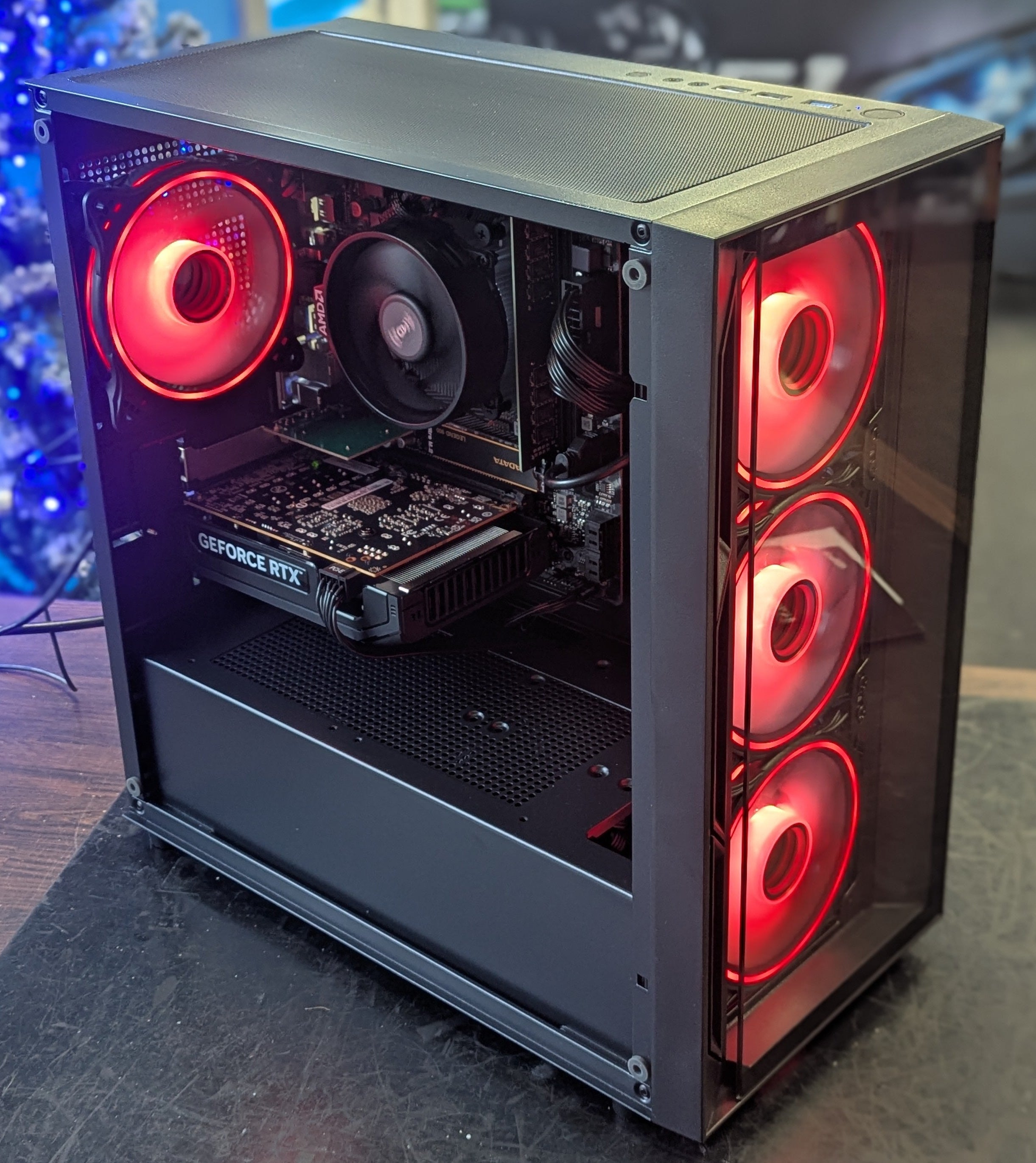 NEP ORION R5 Gaming PC - Ryzen 5 5500, RTX 5050 8GB, 16GB DDR4, 1TB SSD, Wi-Fi, Win 11 Home - Black