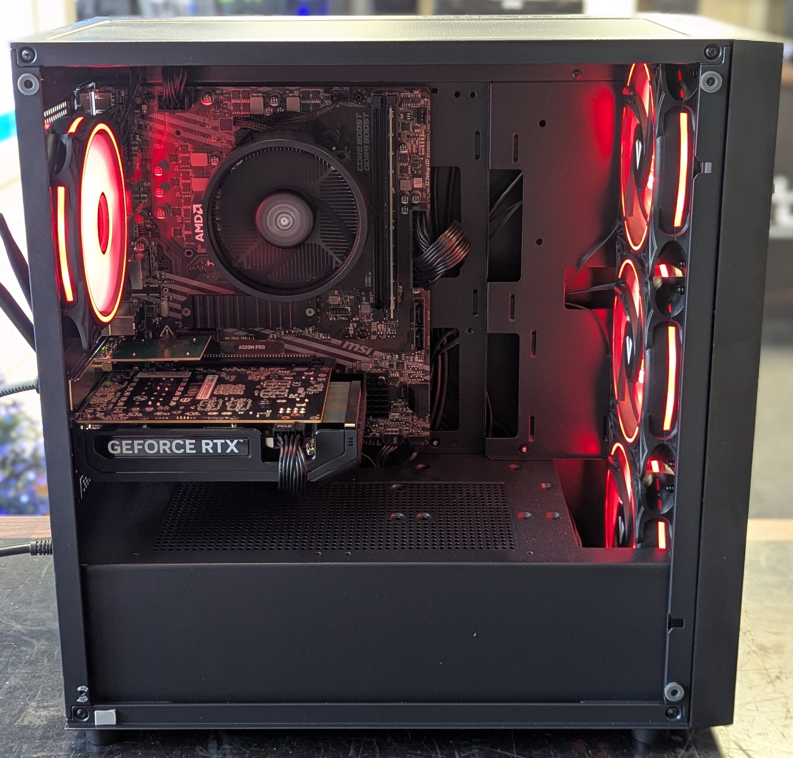 NEP ORION R5 Gaming PC - Ryzen 5 5500, RTX 5050 8GB, 16GB DDR4, 1TB SSD, Wi-Fi, Win 11 Home - Black