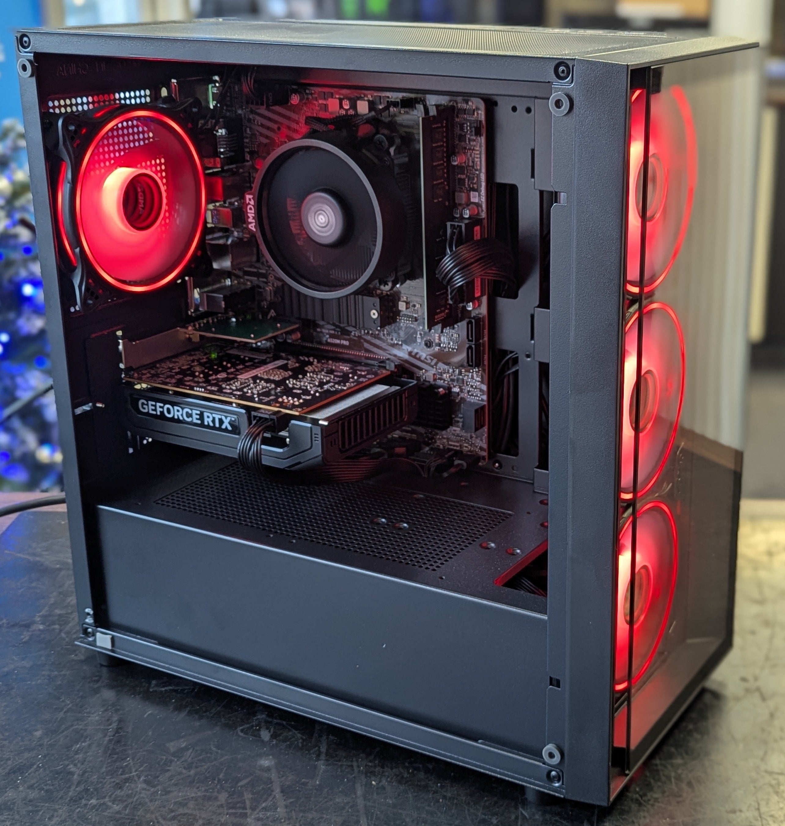 NEP ORION R5 Gaming PC - Ryzen 5 5500, RTX 5050 8GB, 16GB DDR4, 1TB SSD, Wi-Fi, Win 11 Home - Black