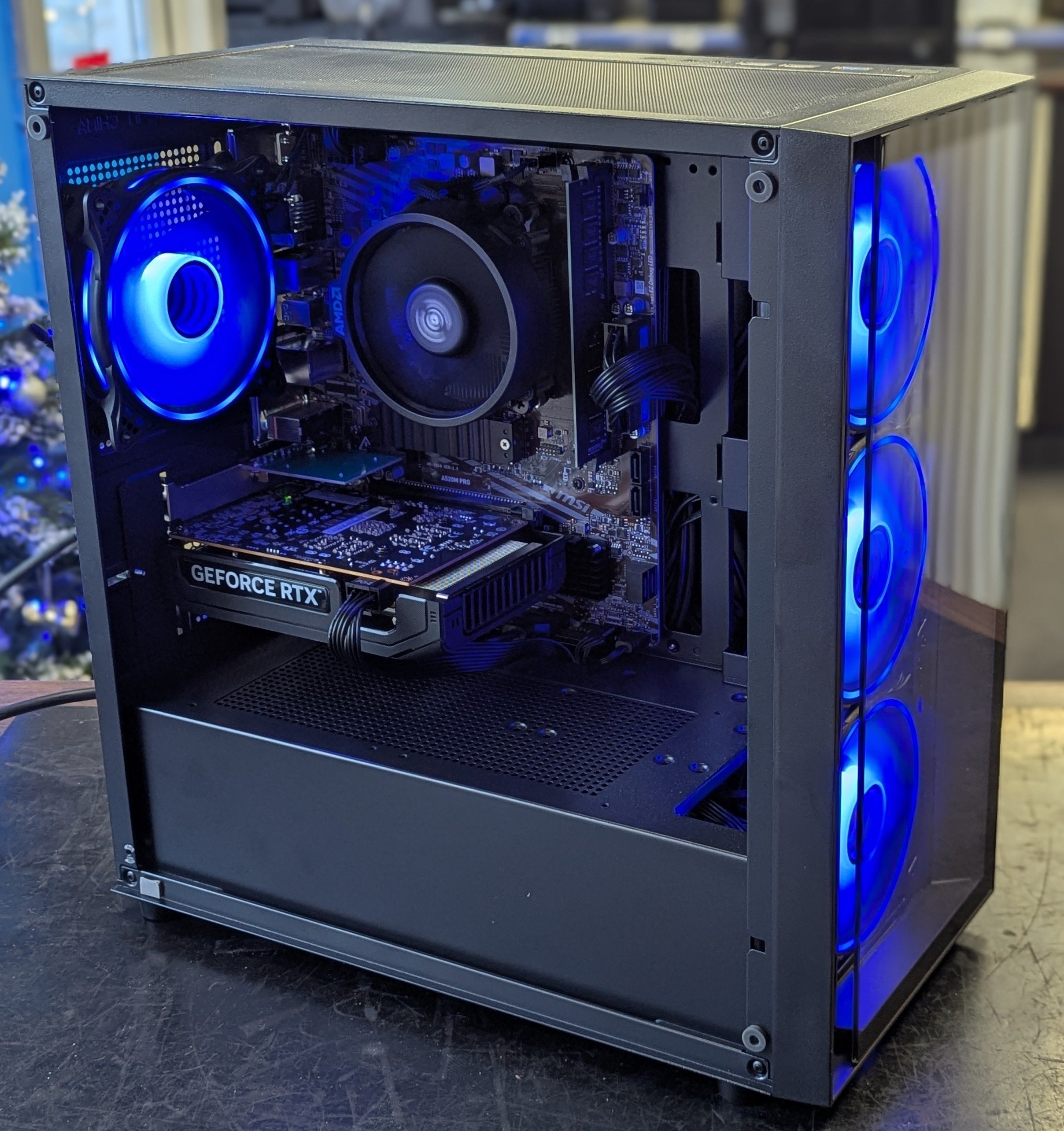 NEP ORION R5 Gaming PC - Ryzen 5 5500, RTX 5050 8GB, 16GB DDR4, 1TB SSD, Wi-Fi, Win 11 Home - Black