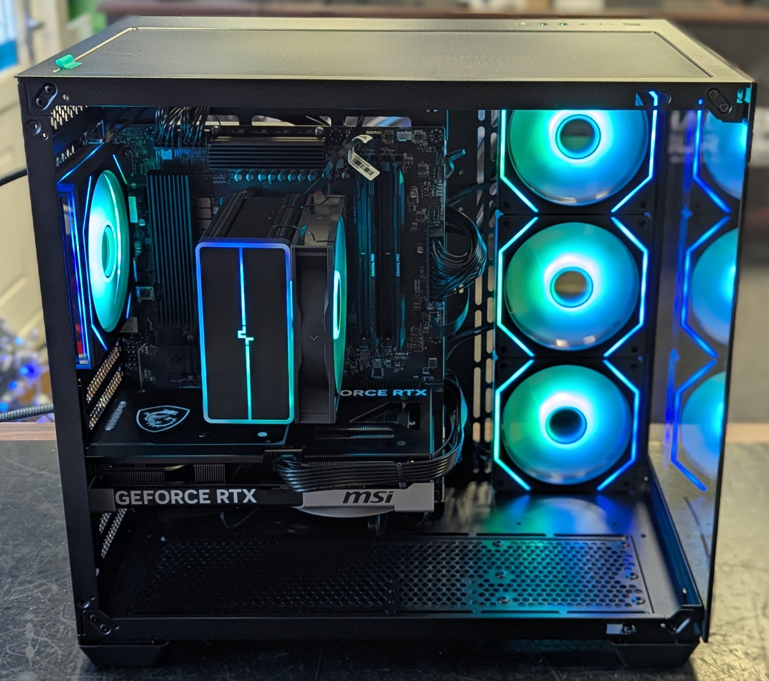 NEP TITAN R5 Gaming PC - Ryzen 5 7500X3D, RTX 5070 12GB, 32GB DDR5, 2TB SSD, Wi-Fi 6E, Win 11 Home - Black