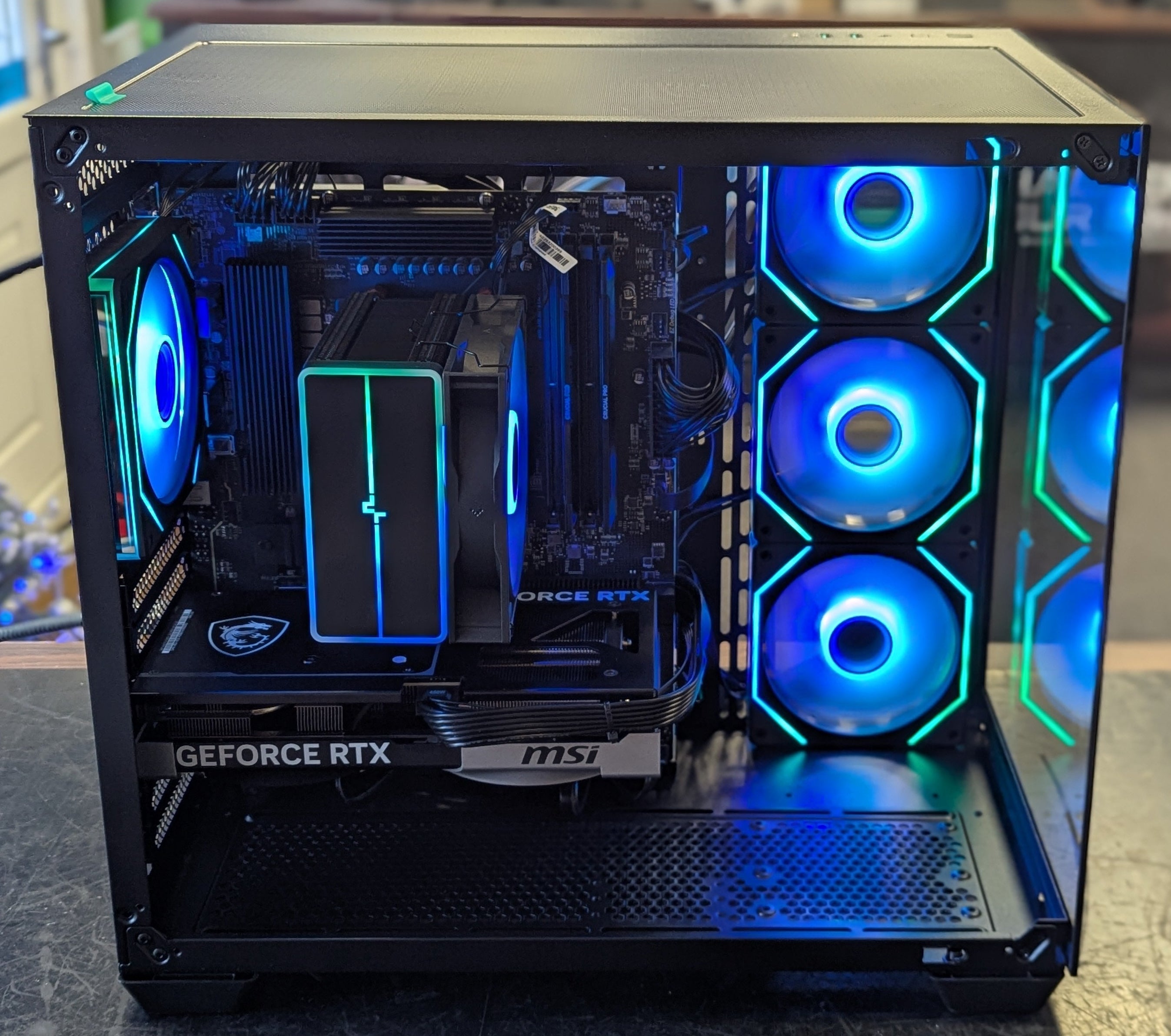 NEP TITAN R5 Gaming PC - Ryzen 5 7500X3D, RTX 5070 12GB, 32GB DDR5, 2TB SSD, Wi-Fi 6E, Win 11 Home - Black