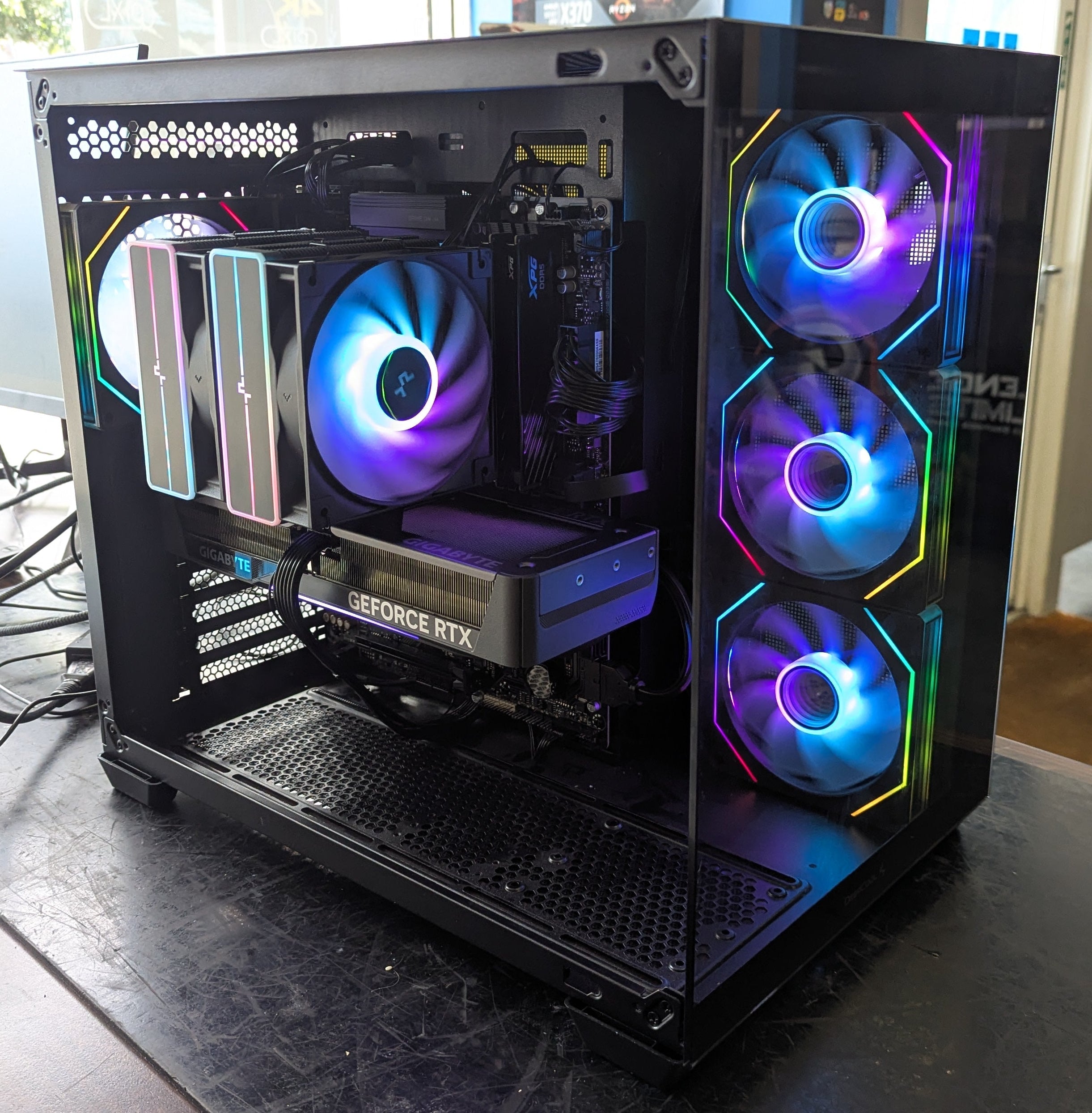 NEP TITAN R5 Gaming PC - Ryzen 5 7500X3D, RTX 5070 12GB, 32GB DDR5, 2TB SSD, Wi-Fi 6E, Win 11 Home - Black