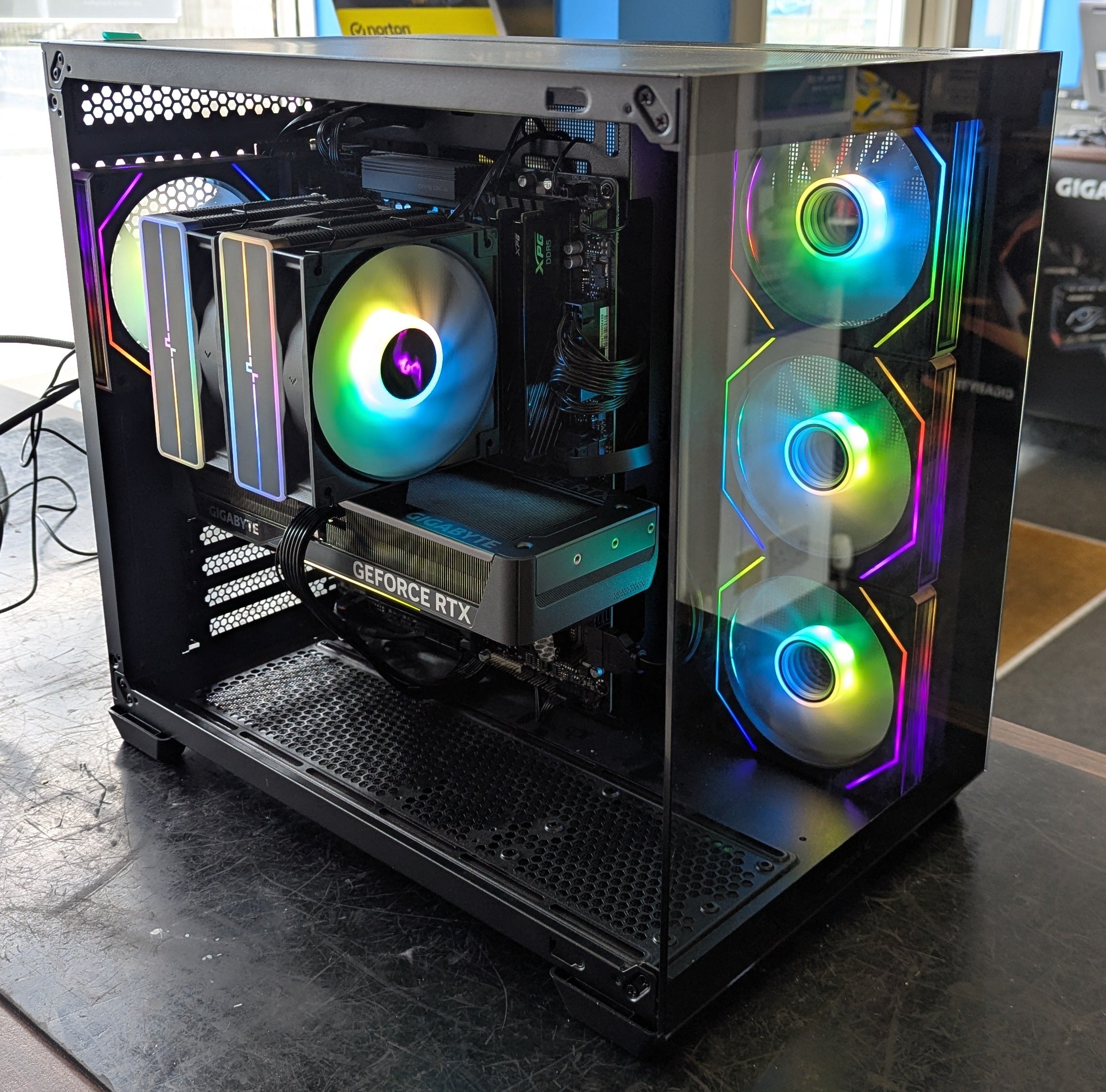 NEP TITAN R5 Gaming PC - Ryzen 5 7500X3D, RTX 5070 12GB, 32GB DDR5, 2TB SSD, Wi-Fi 6E, Win 11 Home - Black