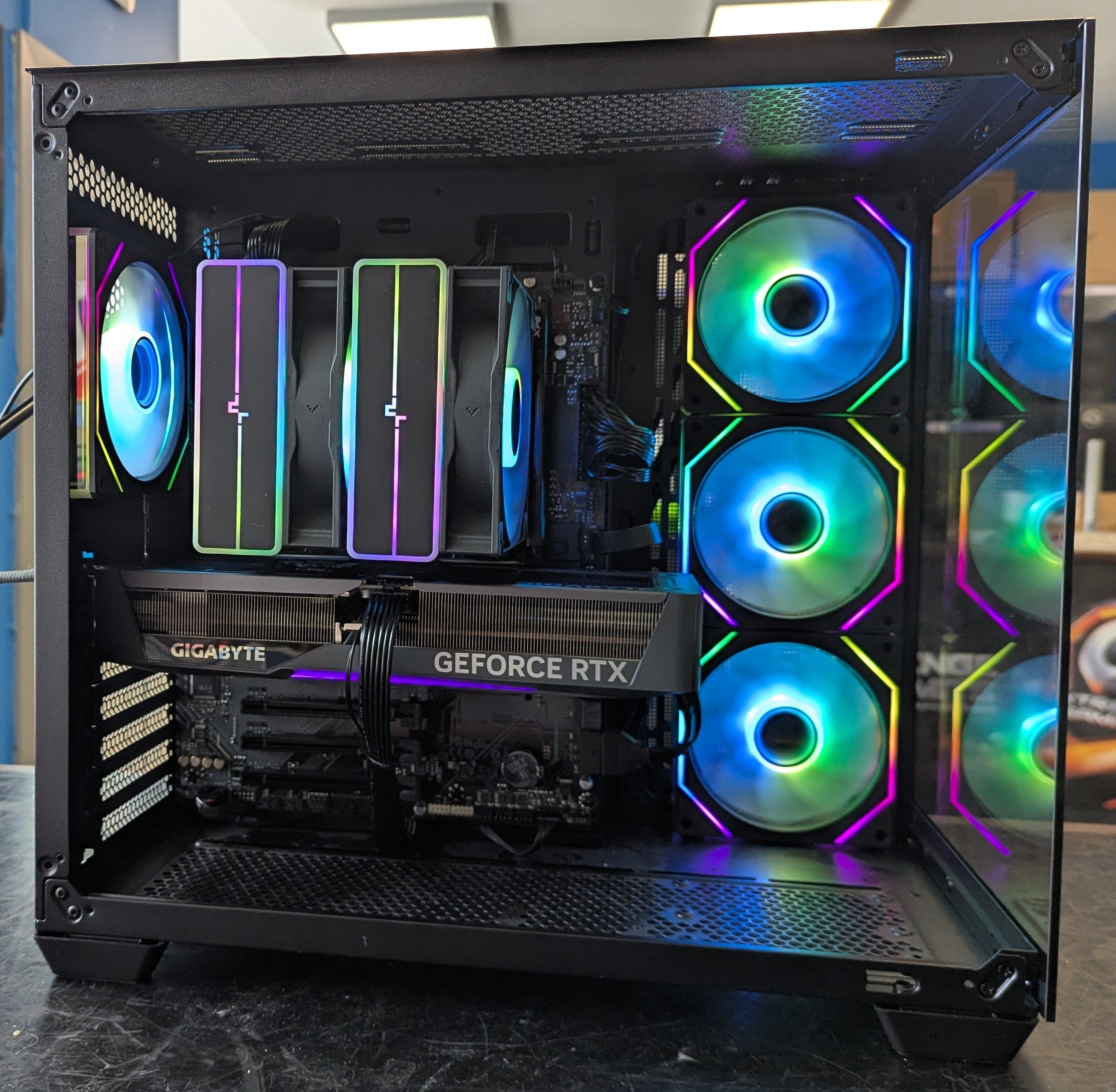NEP TITAN R5 Gaming PC - Ryzen 5 7500X3D, RTX 5070 12GB, 32GB DDR5, 2TB SSD, Wi-Fi 6E, Win 11 Home - Black
