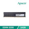 Apacer (EL.16G21.PSH) 16GB (1x 16GB) U-DIMM System Memory, 3200MHz, DDR4, CL19