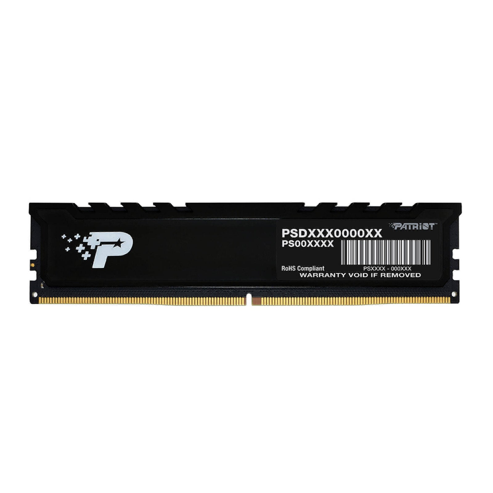 Patriot Signature Series 16GB DDR5 U-DIMM memory module with 5600MHz speed and CL46 latency, 288-pin design.