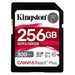 Kingston 256GB Canvas React Plus SDXC Card, UHS-II Class 10, U3, For 8K/3D/VR Videos/Photos, R/W 300/260MB/s