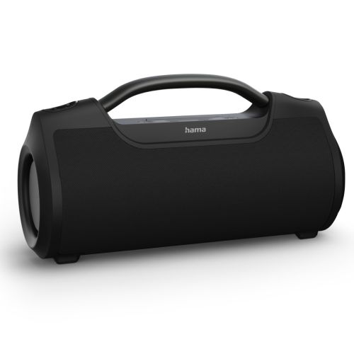 Hama SoundBarrel Bluetooth/3.5mm Jack 60W Portable Loudspeaker/Powerbank, 3600mAh Battery, IPX6 Waterproof, Hands-Free Facility, Black