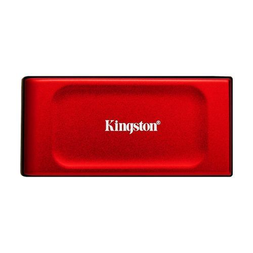 Kingston XS1000 Red 2TB Portable External SSD, Read 1050MB/s, Write 1000MB/s, USB 3.2 Gen 2, 5 Year Warranty