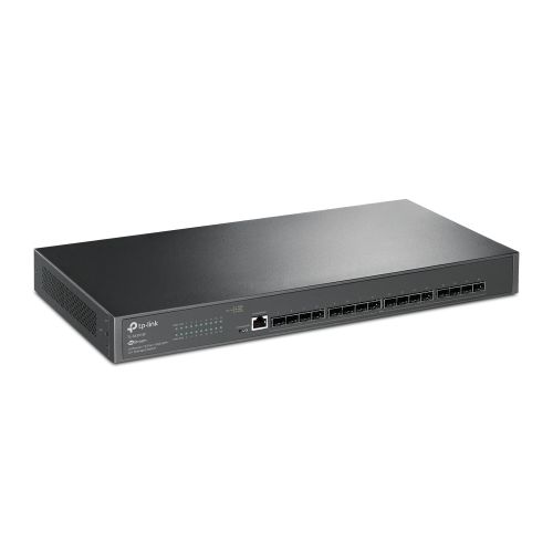 TP-LINK (SX3016F) JetStream 16-Port 10GE SFP+ L2+ Managed Switch, Centralized Management, Dual Redundant PSUs, Rackmountable