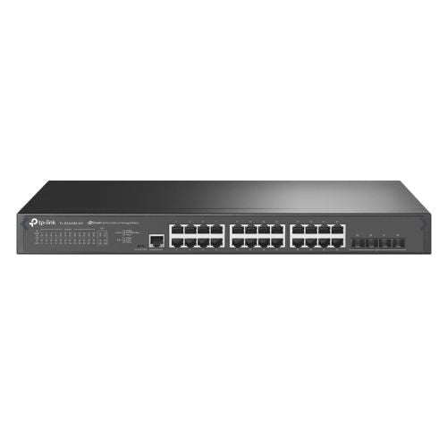 TP-LINK (SG3428X-M2) JetStream 24-Port 2.5GBASE-T L2+ Managed Switch with 4 10GE SFP+ Slots, Rackmountable