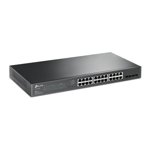 TP-LINK (SG2428P) JetStream 28-Port Gigabit Smart Switch with 24-Port PoE+, 4 GB SFP Slots, Rackmountable