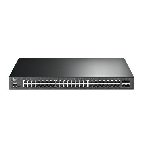 TP-LINK (SG3452XP) JetStream 48-Port Gigabit and 4-Port 10GE SFP+ L2+ Managed Switch with 48-Port PoE+, Rackmountable