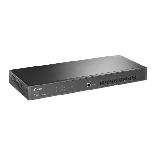 TP-LINK (SX3008F) JetStream 8-Port 10GE SFP+ L2+ Managed Switch, Centralized Management, Fanless, Rackmountable