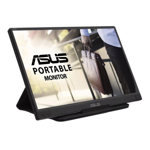 Asus 15.6" Portable IPS Monitor (ZenScreen MB166C), 1920 x 1080, USB-C, USB-powered, Auto-rotatable, Flicker Free, Blue Light Filter