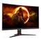 AOC 27" 3-Side Frameless Curved Gaming Monitor (C27G2ZE/BK), 1920 x 1080, 0.5ms, HDMI, DP, 240Hz, 6 Game Modes, VESA