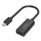 Hama Mini DisplayPort Male to DisplayPort Female, Ultra-HD 4K, Black