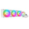 Arctic Liquid Freezer III A-RGB 420mm Liquid CPU Cooler, P14 PWM PST ARGB Fans & ARGB PWM Controlled Pump, White