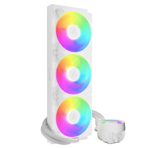 ARCTIC Liquid Freezer III Pro A-RGB 420mm Liquid CPU Cooler, P14 Pro PWM Fans & PWM Controlled Pump, White