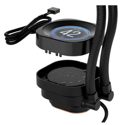 Corsair NAUTILUS RS LCD Module, Customisable 2.1" IPS LCD Screen, iCUE, Black *For Corsair NAUTILUS RS & NAUTILUS RS ARGB CPU Coolers Only*