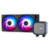 MSI MAG CORELIQUID A13 240mm Liquid CPU Cooler, 2x CycloBlade 7 ARGB PWM Fans, ARGB Cooling Block, Black