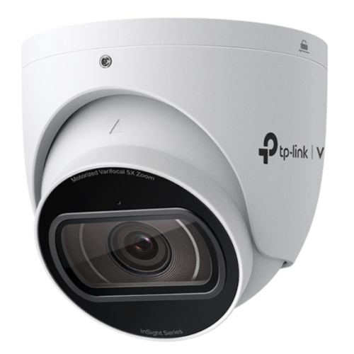 TP-LINK (InSight S445ZI) VIGI 4MP IR Motorized Varifocal Turret Network Camera, 5x Zoom, IP67, PoE, AI Detection/Classification, Two-Way Audio, H.265+