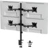 VonHaus Quad Monitor Stand for 13-32" Screens, Four Screen Monitor Desk Mount, Height Adjustable, Easy Assemble Stand with Full Tilt, Rotation & Swivel Arms, VESA 75x75 & 100x100mm
