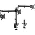 VonHaus Triple Monitor Stand for 17-27" Screens, Three Screen Monitor Mount with Desk Clamp, Height Adjustable, Easy Assemble Stand with Full Tilt, Rotation & Swivel Arms, VESA 75x75 & 100x100mm