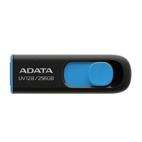 Adata DashDrive UV128 256GB USB 3.0 Flash Drive, Black and Blue