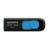 Adata UV128 32GB USB 3.2 Gen 1 Flash Drive, Black and Blue