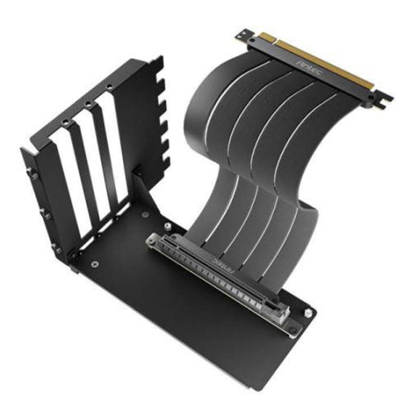 Antec 200mm PCIe 4.0 Riser Cable with Bracket Mount Black