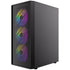 Antec AX26 RGB Elite Mid-Tower Gaming PC Case - Pre-Installed 4 x 120mm Fixed-RGB Fans, Tempered Glass Side Panel, High-Airflow Mesh Front - ATX/Micro-ATX/ITX