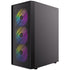 Antec AX26 RGB Elite Mid-Tower Gaming PC Case - Pre-Installed 4 x 120mm Fixed-RGB Fans, Tempered Glass Side Panel, High-Airflow Mesh Front - ATX/Micro-ATX/ITX