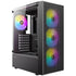 Antec AX27 RGB Elite Mid-Tower Gaming PC Case with Tempered Glass, Full Mesh Front Panel, 4 Pre-installed 120mm Fixed-RGB Fans, ATX/Micro-ATX/ITX Compatible, Black