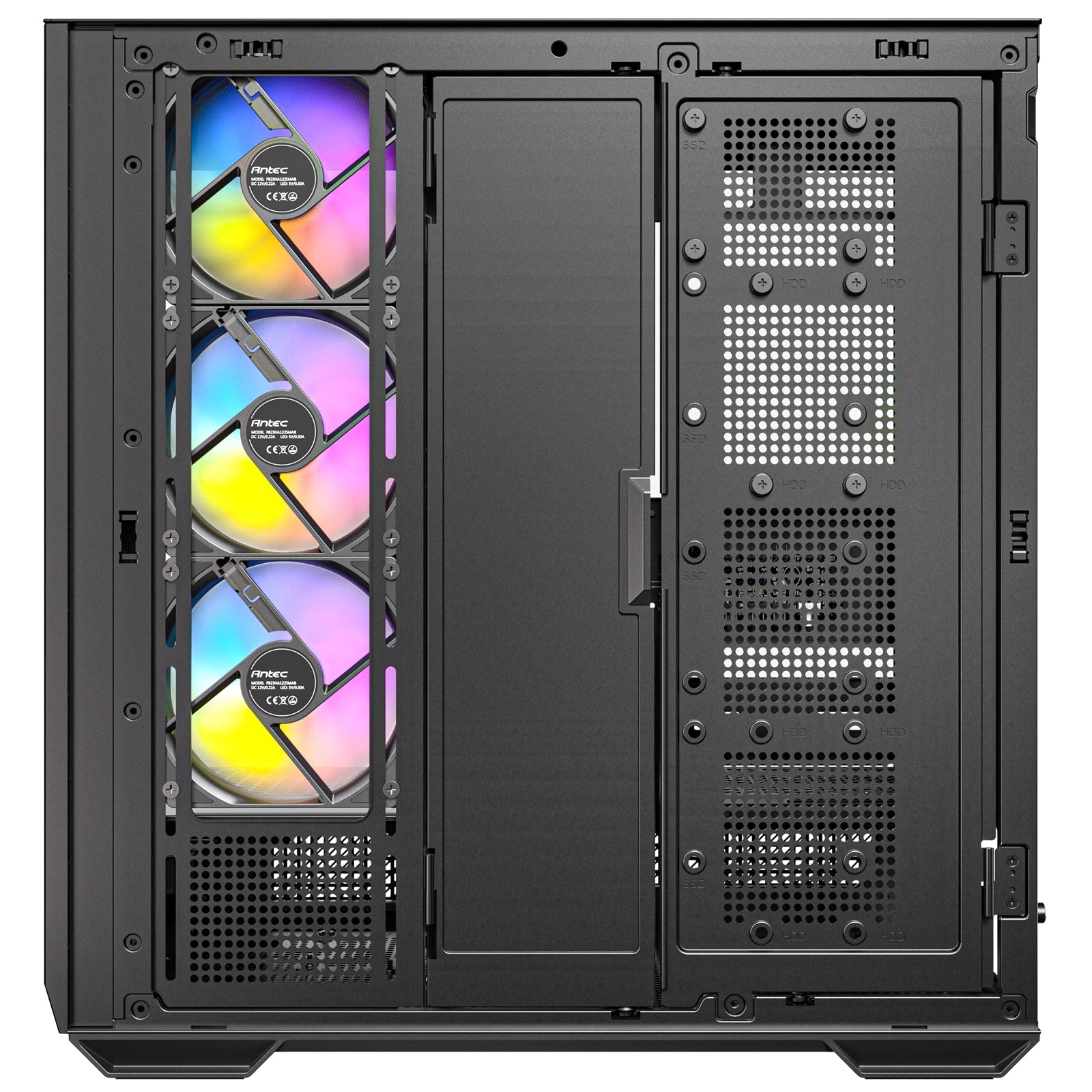 Antec C7 ARGB Mid Tower Tempered Glass PC Gaming Case - Black, 3x 120mm & 1x 140mm ARGB Fans, USB 3.2 Gen2, EATX/ATX/mATX/mITX Support - North East Peripherals Ltd