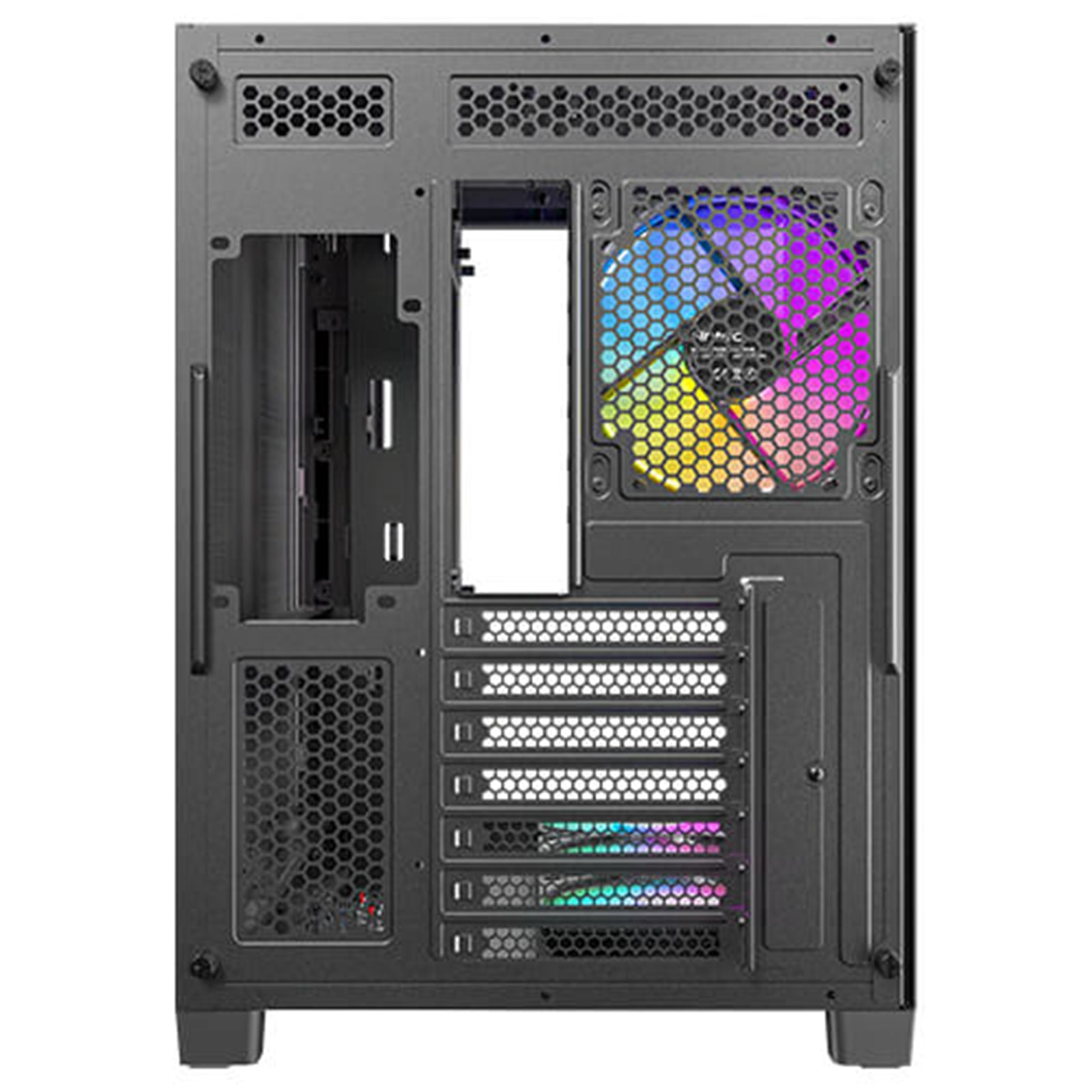 ANTEC Constellation C5 Curve Black ARGB Case, Curved Glass Panels, Dual Chamber, Support back-connect motherboards, 4 x ARGB PWM fans with built-in fan controller, ATX, Micro-ATX, ITX