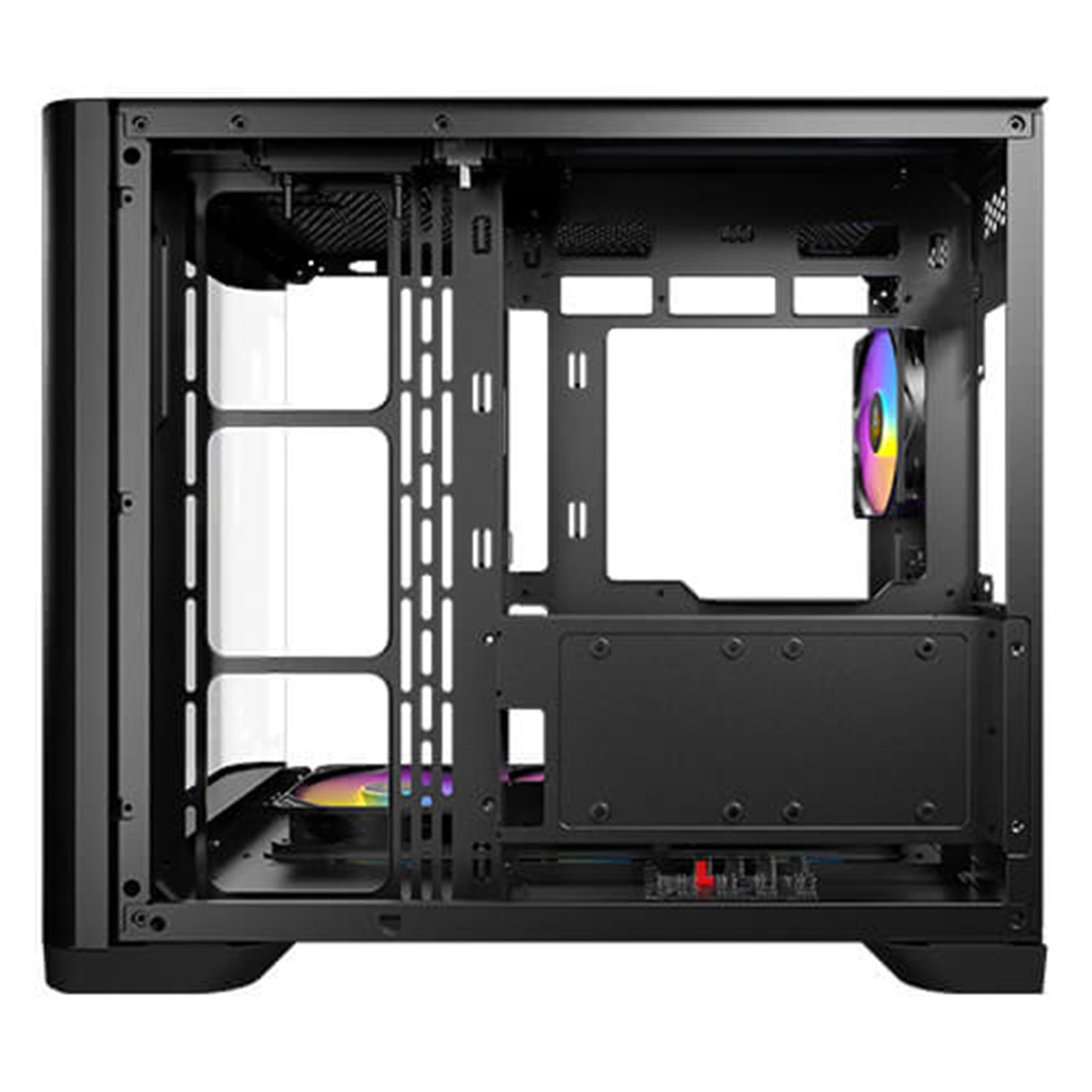 ANTEC Constellation C5 Curve Black ARGB Case, Curved Glass Panels, Dual Chamber, Support back-connect motherboards, 4 x ARGB PWM fans with built-in fan controller, ATX, Micro-ATX, ITX