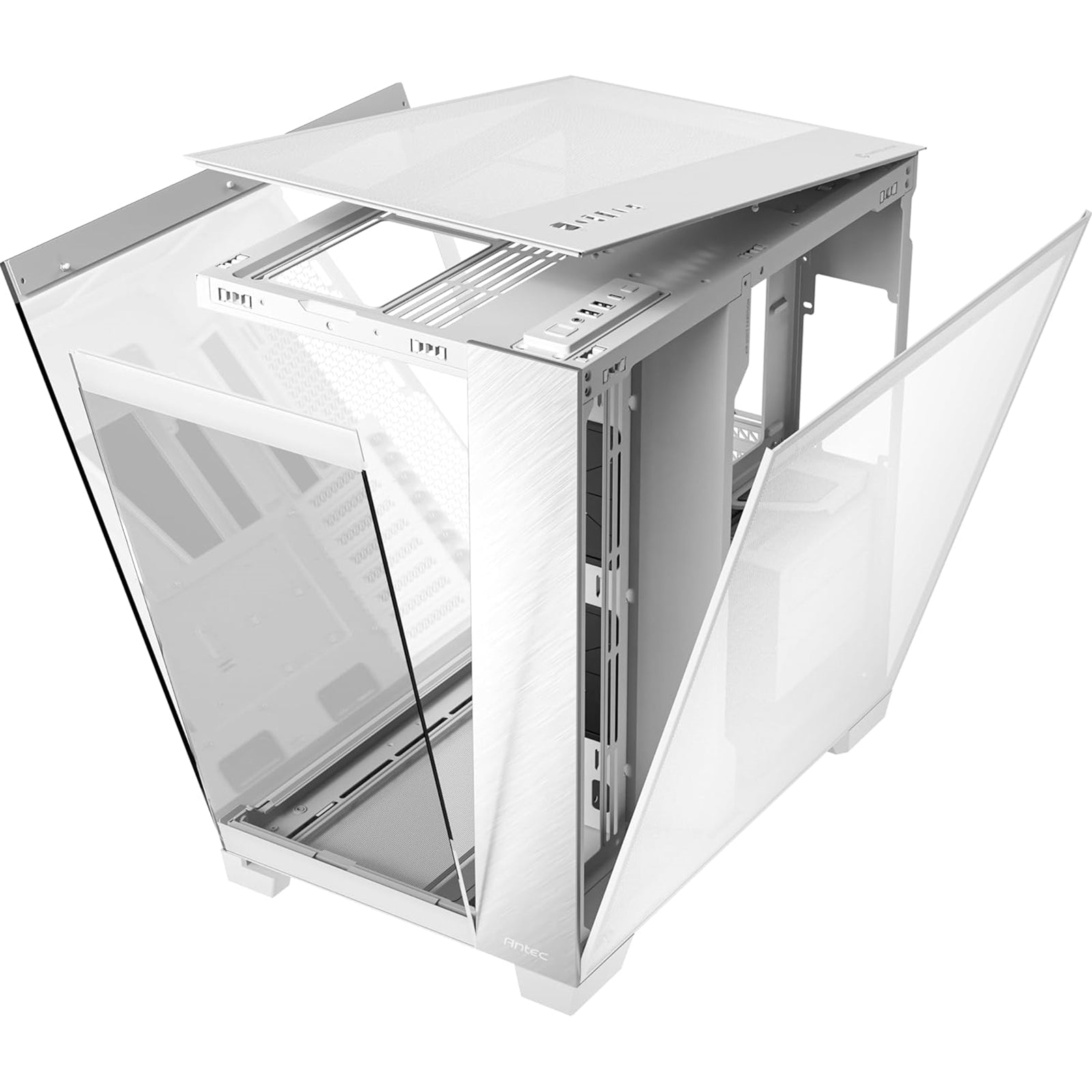 Antec Constellation C8 Aluminum White - Premium Full-View PC Case with Vertical Cooling, Dual Chamber Design, and Extensive Radiator Support - North East Peripherals Ltd