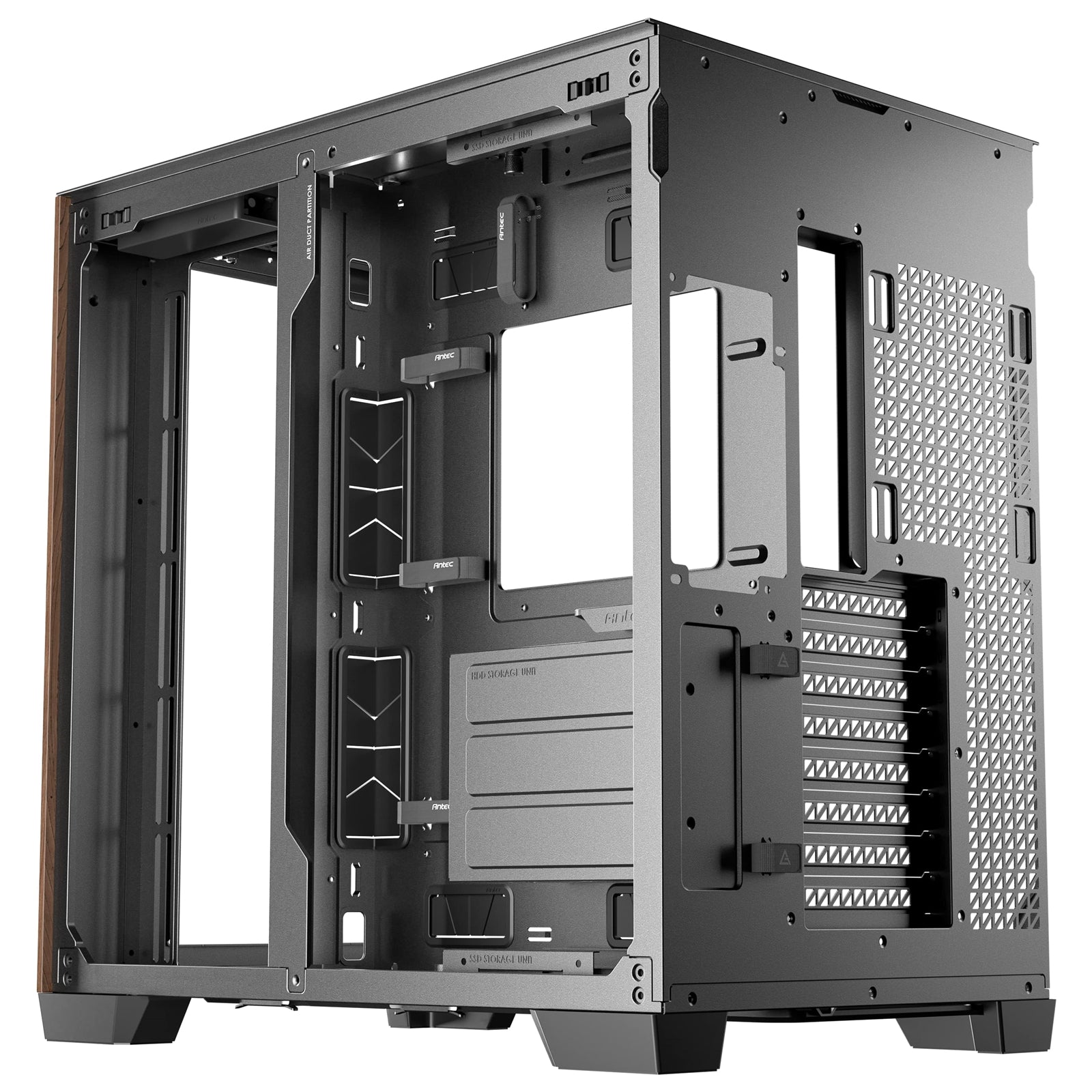 ANTEC Constellation C8 Dual Chamber Case, Gaming, Wood, Full Tower, 2 x USB 3.0 / 1 x USB Type-C, Seamless Left and Front Tempered Glass Side Panel, E-ATX, ATX, Micro ATX, ITX - North East Peripherals Ltd